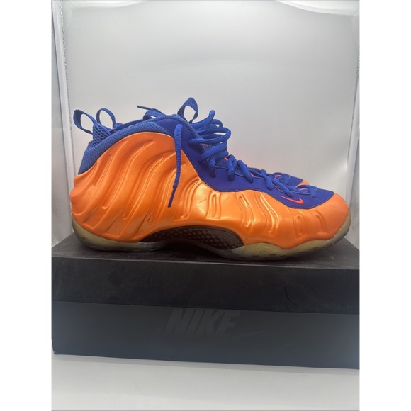 Nike Air Foamposite One Knicks‎ Orange Blue size 14 314996-801 2014 - Picture 1 of 7